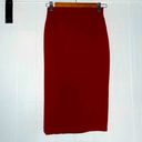 Brat Star  Skirt womens small pencil red bodycon stretchy business elastic waist Photo 1