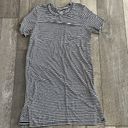 Roots Size Small Blue and White Striped Preppy T-Shirt Dress Photo 6