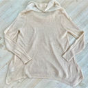 Nine West  Cowl Neck Tunic‎ Sweater | Ivory/Gold Size M Photo 6