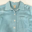 L.L.Bean  Light Blue Wide Wale Corduroy Button Shirt‎ MEDIUM Photo 1