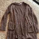 Pink Lily Long brown cardigan Photo 0