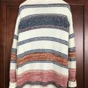 Loft  Ann Taylor Wool Long Striped Cardigan Sweatercoat Size Small Photo 6