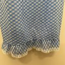 Vintage Blue Checkered Night Down Slip Photo 2