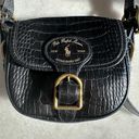 Polo Ralph Lauren - Black Croc Small Hutton Bag Photo 7