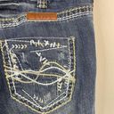 Cowgirl Tuff Barbed Wire Tan Western Stretch Bootcut Boot Blue Jeans womens 28 Photo 8