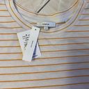 Vince New With Tags  T-shirt Size Large White Striped Photo 2