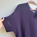 Vince  100% Silk Bordeaux Red Dolman Relaxed Oversize Career Blouse Size Medium Photo 1