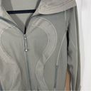 Lululemon  Define Jacket two zippers dark Forrest army green size 6 full length Photo 1