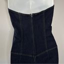 Cello  Authentic Jeans USA Vintage Halter Lace Up Flare Denim Jumpsuit Photo 10