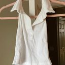 Gold Hinge White Tennis Halter Top Photo 1