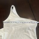 One Piece White one shoulder, , bathing, suit, size large decorative belt Photo 2