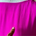 Milly  | Silk Fuchsia Pink Plunging Back Dress Sz 8 Photo 3