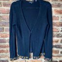 BCBGMAXAZRIA  Black Beaded Cardigan Sweater Women's Size Small Photo 0