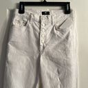 7 For All Mankind NEW  High Waist Straight Leg Crop Jean in White Sz 28 Photo 4