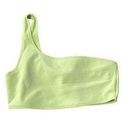 Good American  Scuba Hot Shoulder Bikini Top Sz 2 Medium Swim Key Lime Green NWT Photo 0