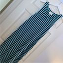 Sail To Sable Sail to stable green striped maxi dress M Photo 0