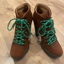 Polo  Ralph Lauren Helene Oiled Suede Platform Hiking Boots EU 38 / US 8 Photo 1