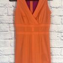 Andrew Marc  neon orange banded sleeveless mini dress 4 Photo 0