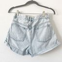 PacSun Light Blue Denim High Waist Mom Short Photo 3