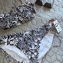 No Bo NWT  bikini Black and White Animal Hipster swimwear set bathing suit pool Photo 7