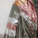 Magic Mother Triple Stripe Sport Breaker Jacket Size XS Silver Metallic  NWT Photo 5