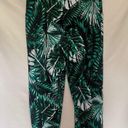 Krass&co D& Beach Pull-On Womens Pants Size LT Palm Branches Tropical Green Tall Beachy Photo 4