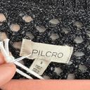 Pilcro  NWT Open Knit Black Pullover Sweater Size S Photo 5
