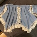 Rosette Light Blue Off The Shoulder Top Photo 1