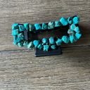 Handmade western turquoise claw clip Blue Photo 3