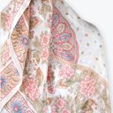 Vintage Silk Champagne Pink Square Women Scarf Photo 6