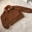 Francesca's Teddy bear fuzzy Sherpa jacket, size medium Photo 2