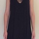 Socialite black strappy swing shift dress Photo 0