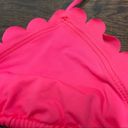 Free People  bikini top neon pink scalloped bikini Small Photo 1