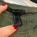 Forever 21 Cropped Green Long Sleeve Photo 2