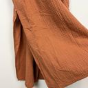 Lush Clothing Lush Orange Gauzy Cotton Oversized Midi Shirt Dress Size Small Photo 5