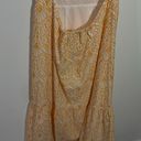 The Loft NWT Eyelet Open Back Maxi Dress Yellow/White Size 14 Petite Photo 6