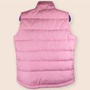 American Eagle  Women Down Pink Puffer Vest M Photo 2