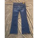 American Eagle  Outfitters Blue Ae Next Level Low-rise Kick Bootcut Jeans size 6 Photo 4