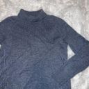 Garnet Hill  Turtle Neck Sweater Size Medium 100% Cashmere Photo 2