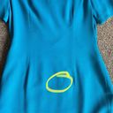 Oleg Cassini  Vintage Electric Blue Beaded Sheath Dress Size 8 Photo 7