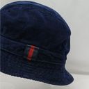 Vintage Y2K Bucket Hat Blue Corduroy Adult Medium/Large Cotton Preppy Outdoors Photo 4