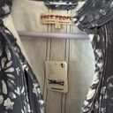 Free People Lua Bed Jacket In Indigo Slouchy Floral Denim Blue Size Small NWT Photo 3