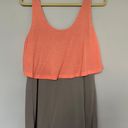 Lucca Couture Light Gray Pink Sleeveless Tank Top Photo 2