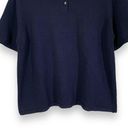 Talbots NWT Deadstock Vintage  Navy Blue Knit Polo Shirt Photo 8