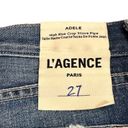 L'Agence NEW  Adele Rigid Slim Stovepipe Jeans Newberry Distressed Crop Photo 4