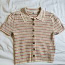 Madewell  Barbrook Button Front Sweater Polo Shirt Photo 1