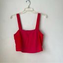 Petal and Pup  Lula Red & Pink Colorblock Cropped Tank Top 4 Photo 7