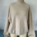 Oak + Fort  womens sweater tan size S mock neck long sleeves ribbed Photo 1