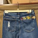 Judy Blue  Woman’s Boyfriend Fit Distressed Floral Jeans High Rise Size 3/26 Photo 4