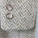 American Vintage Vintage Women’s  Ashley Scott Maxi/Midi Peacoat Wool Chevron Tweed Beige Sz. S Photo 7